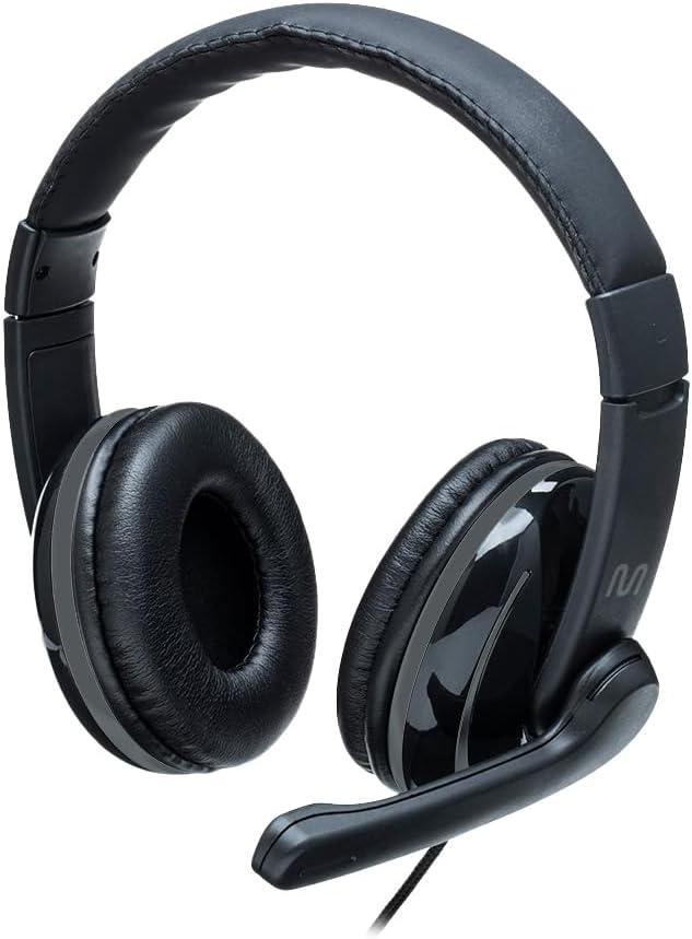 Headset Pro Conexão USB com Mic Preto Multi - PH317