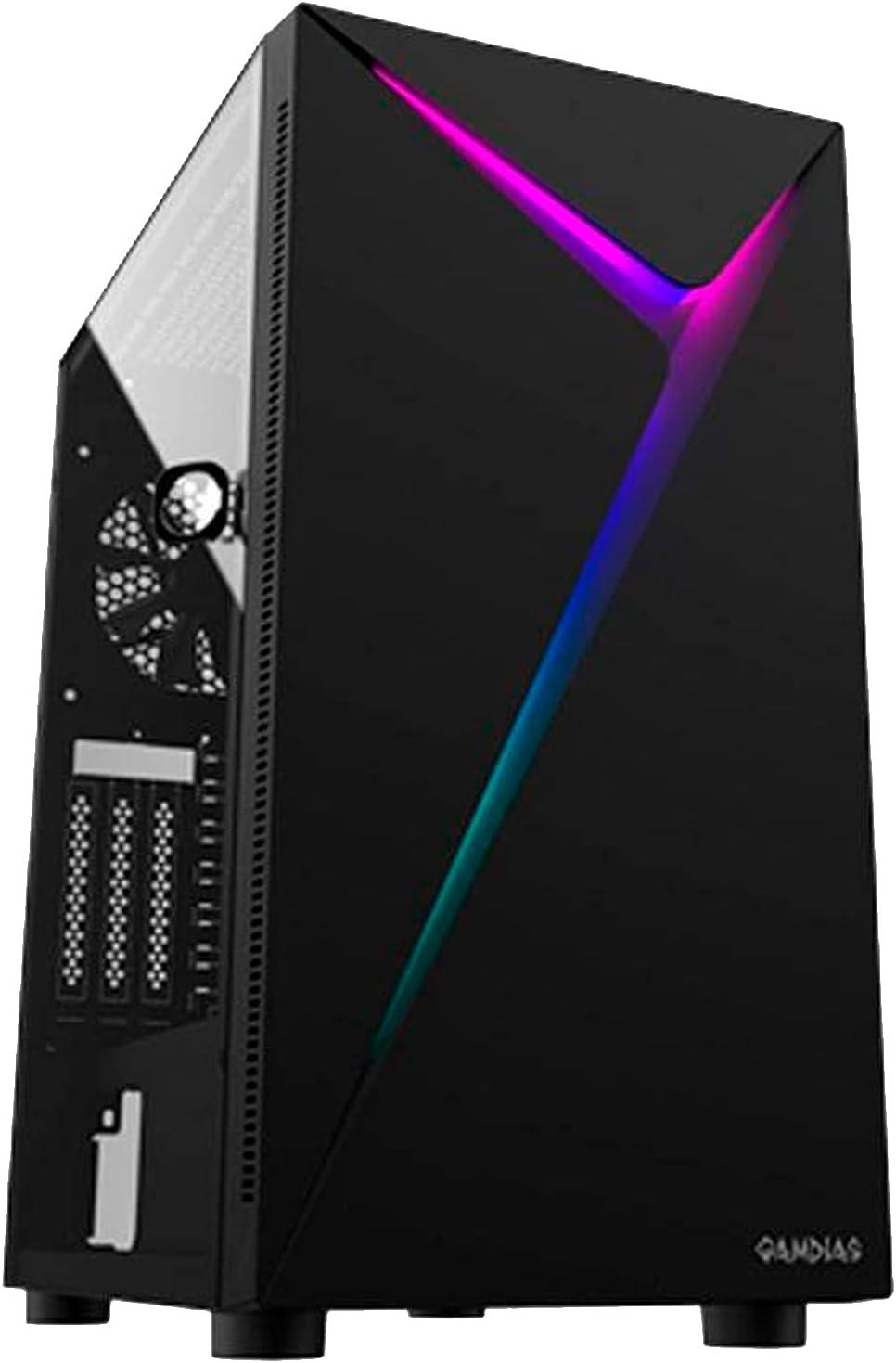 Gabinete Mid Tower Gamdias Argus E4 Elite Vidro Temperado RGB Preto ARGUS E4 ELITE