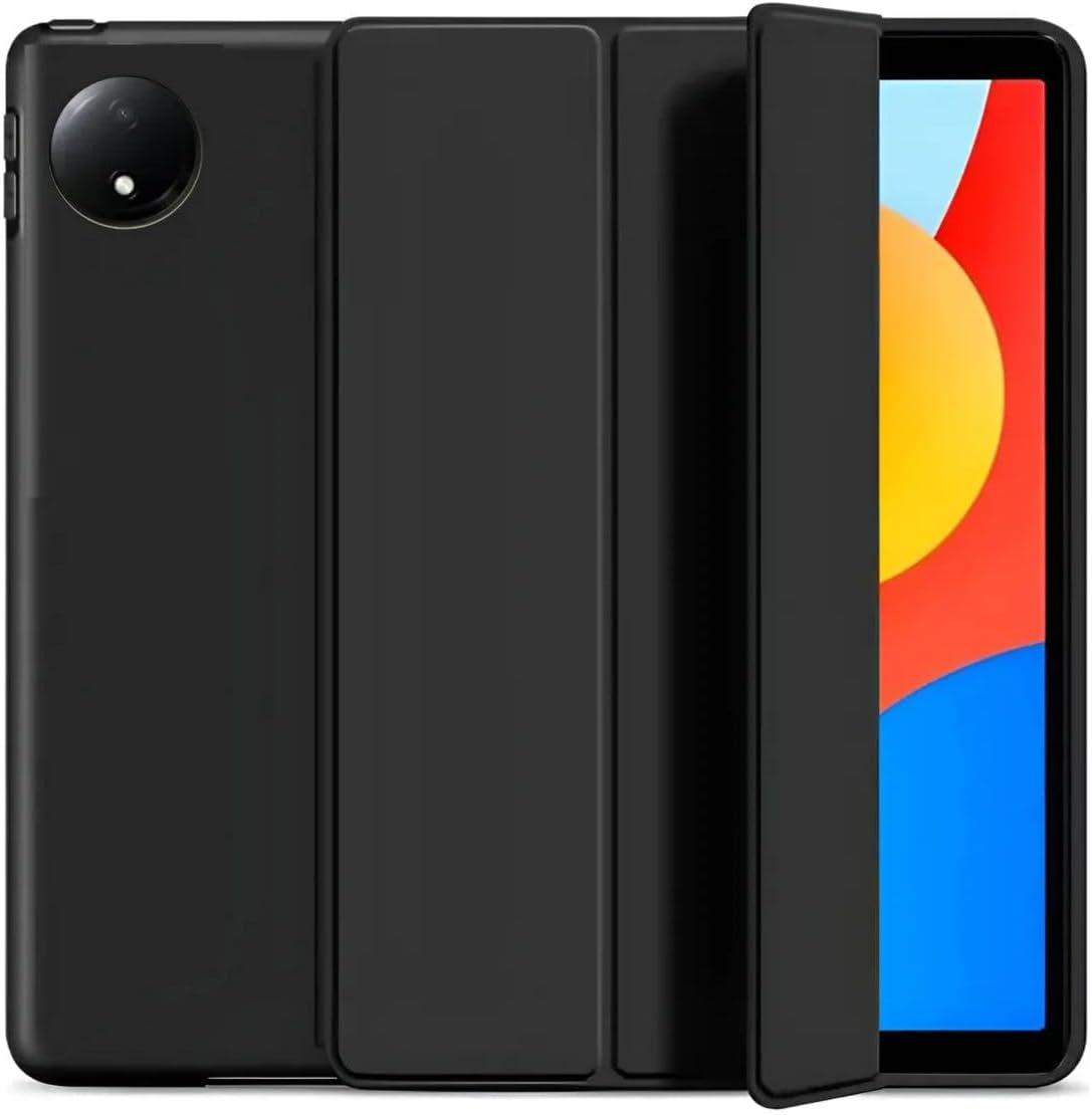 Capa Compatível Com Xiomi Pad SE 8.7 Polegadas com Suporte Dobrável e Porta Caneta Case Protetora Antichoque Slim Leve Resistente com Encaixe Perfeito Acesso aos Botões Design PREMIUM (Preto)