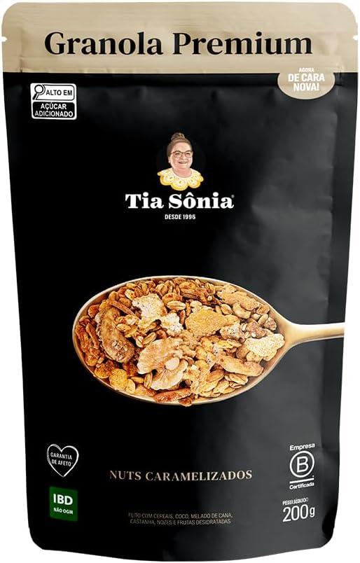 Granola Premium Vegana Castanhas e Frutas 200g Tia Sônia