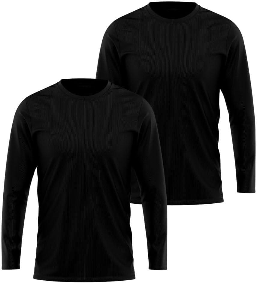 Kit 2 Camisetas Manga Longa Segunda Pele Masculina Academia