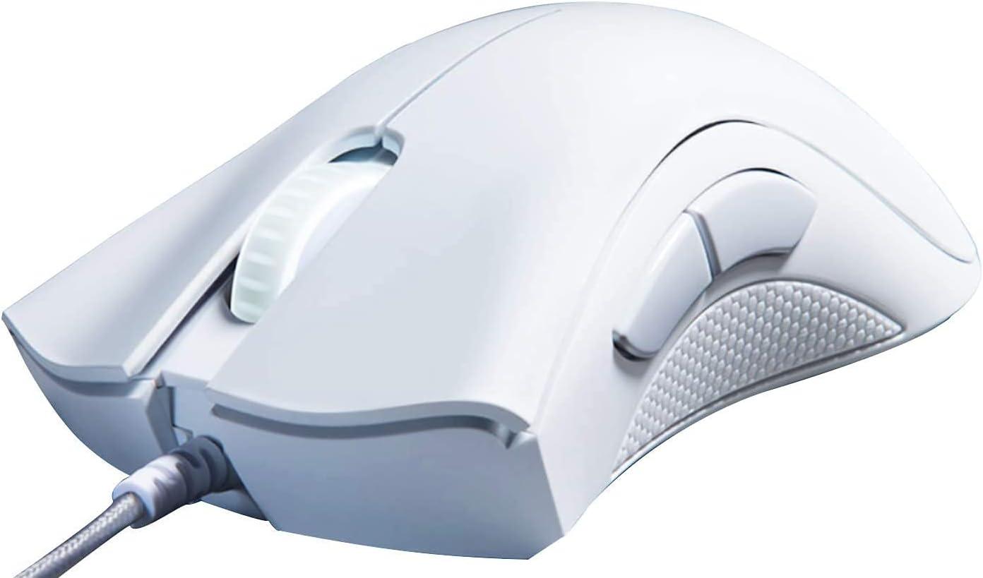 Mouse gamer Razer DeathAdder Essential, sensor óptico de 6400 DPI, Mercury White