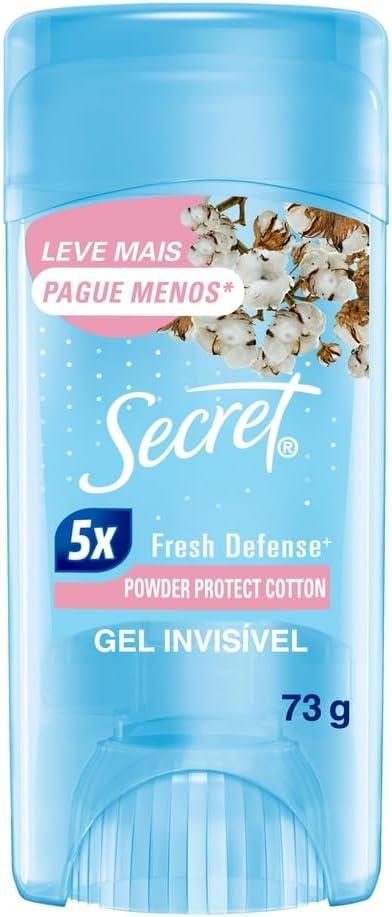 Secret Desodorante Antitranspirante em Gel Proteção de Algodão 73 g