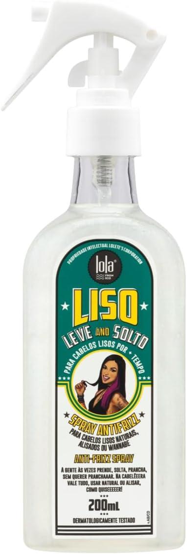 Liso Leve e Solto Spray Antifrizz 200ml , Lola Cosmetics