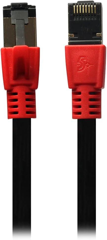 5+ Cabo Patch Cord Cat7 FTP 600 MHZ 10 GBPS 3M - Vermelho