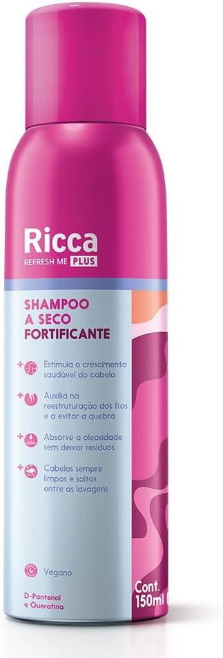 Ricca Shampoo a Seco Fortificante, Fragrância Frutada, 150ml