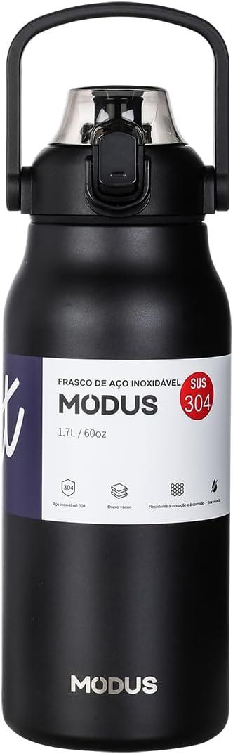 MODUS Garrafa Térmica De Grande Capacidade Inox Com Canudo 1700ml