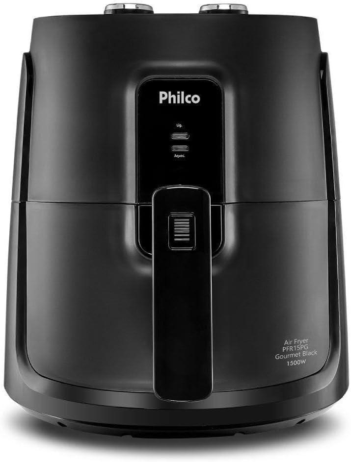 Fritadeira Elétrica sem óleo/Air Fryer Philco PFR15PG Preto 4,3L com Timer