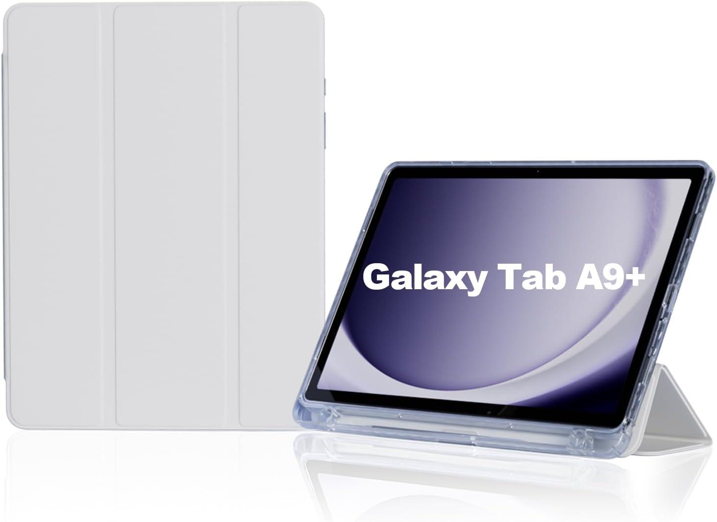 Capa tablet Flip para Samsung Galaxy Tab A9+ / A9 Plus 11" Modelos SM-X210/X216/X218 2023 Case Anti Impacto Suporte Pencil (Branco)