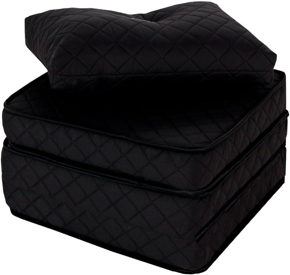 Puff Colchonete Dobrável/Sofa 3 em 1 Espuma D33 + Travesseiro Solteiro BF Colchões