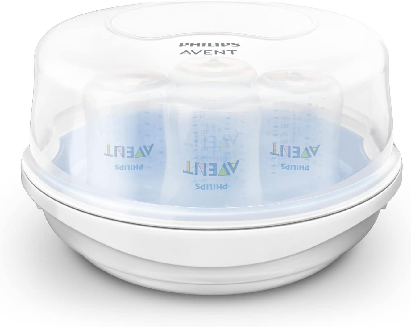 Esterilizador De Microondas para Mamadeiras Bicos e Chupetas Philips Avent Azul/Branco