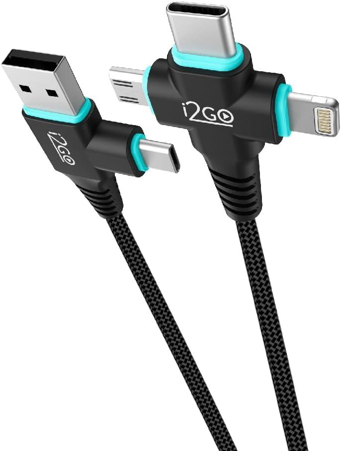 Cabo ConnectMax 6 Em 1 I2GO 1,5m Preto