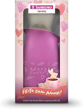 Sanremo - Conjunto de Bule Térmico Plástico Cuidar de 700ml e Suporte para Filtro TAM102, Linha Termic