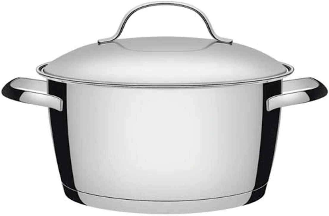 Caçarola Funda com Fundo Triplo Tramontina inox 18Cm, ALLEGRA