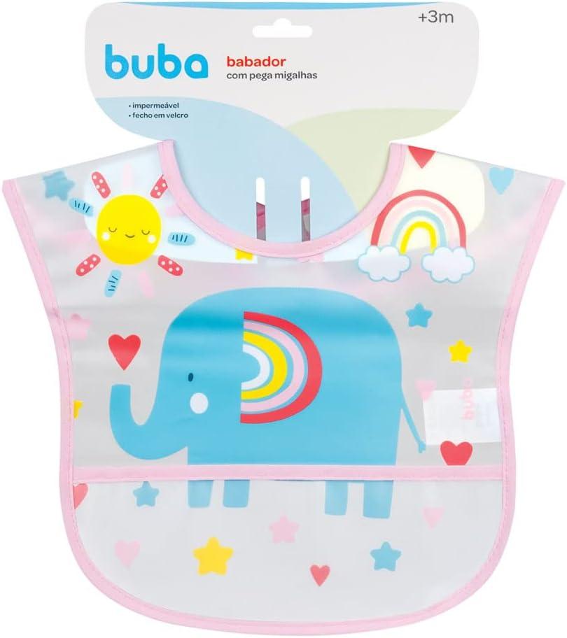 Babador com Bolso Buba, Arco-Íris Colorido