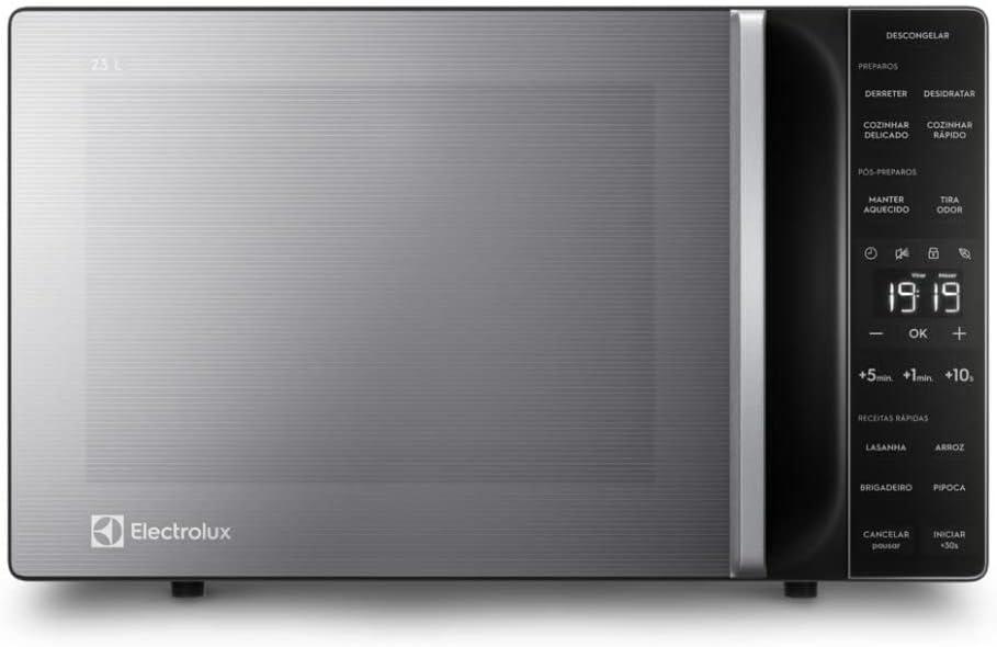 Micro-ondas Electrolux 23L cor Inox Efficient com Descongelamento Assistido (ME23S) 220V