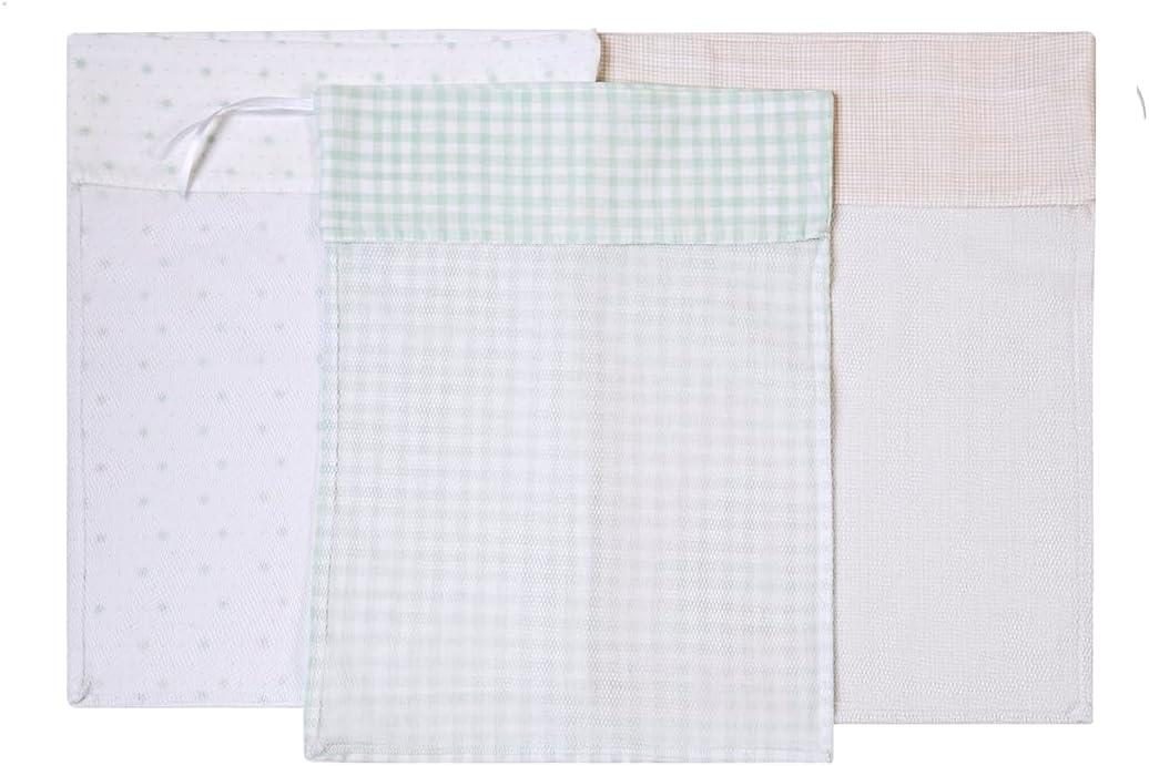 Papi Textil Saquinho De Maternidade Bordados Papi 40Cm X 30Cm Contem 03 Un