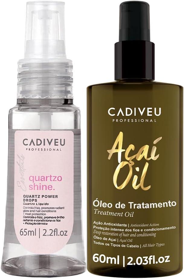 Kit Cadiveu Professional Essentials Quartzo Shine Óleo e Açaí Oil 60 (2 produtos)