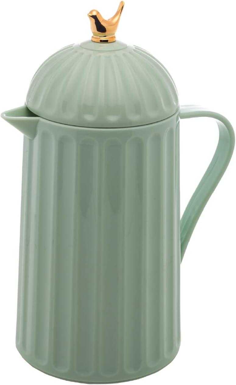 WOLFF Garrafa Térmica de Plástico Bird Menta 600ml - Enxoval - Organização - Decoração - Cozinha - Mesa Posta - Utilidades Domésticas - Perfeita Para Café e Chá