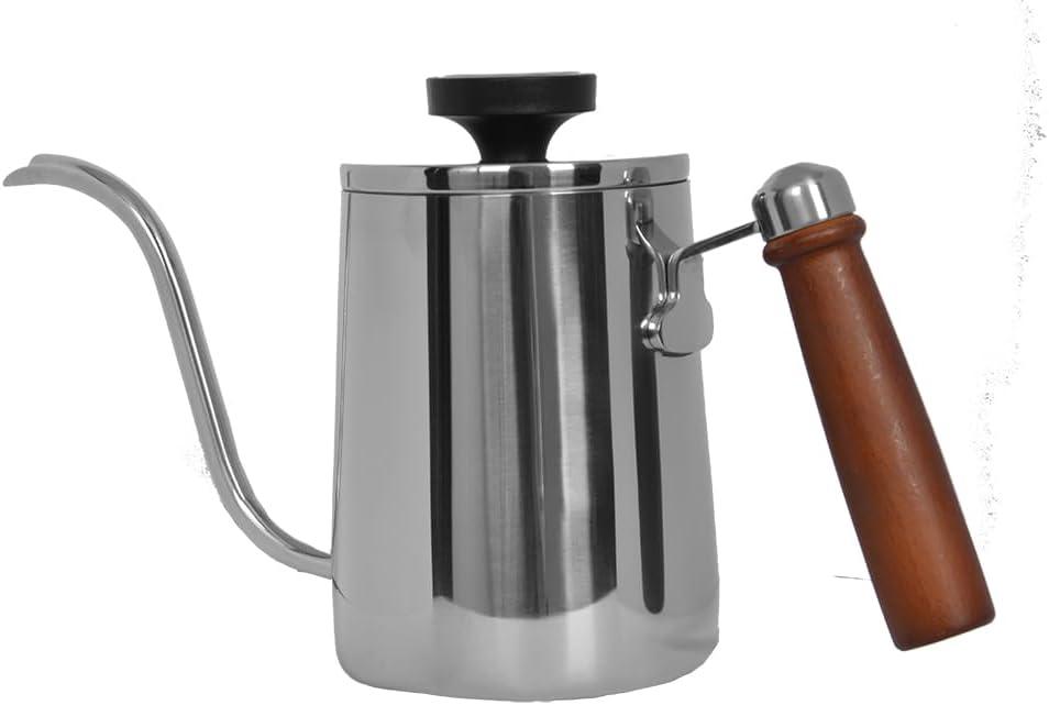 Mimo Style, Chaleira Bico Fino Inox e Madeira Termômetro