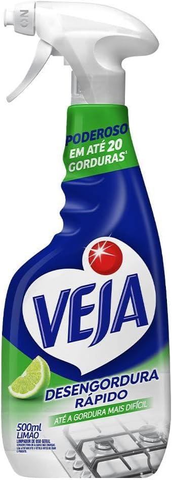 Limpador Spray Gold Cozinha Desengordurante Limão 500ml, Veja