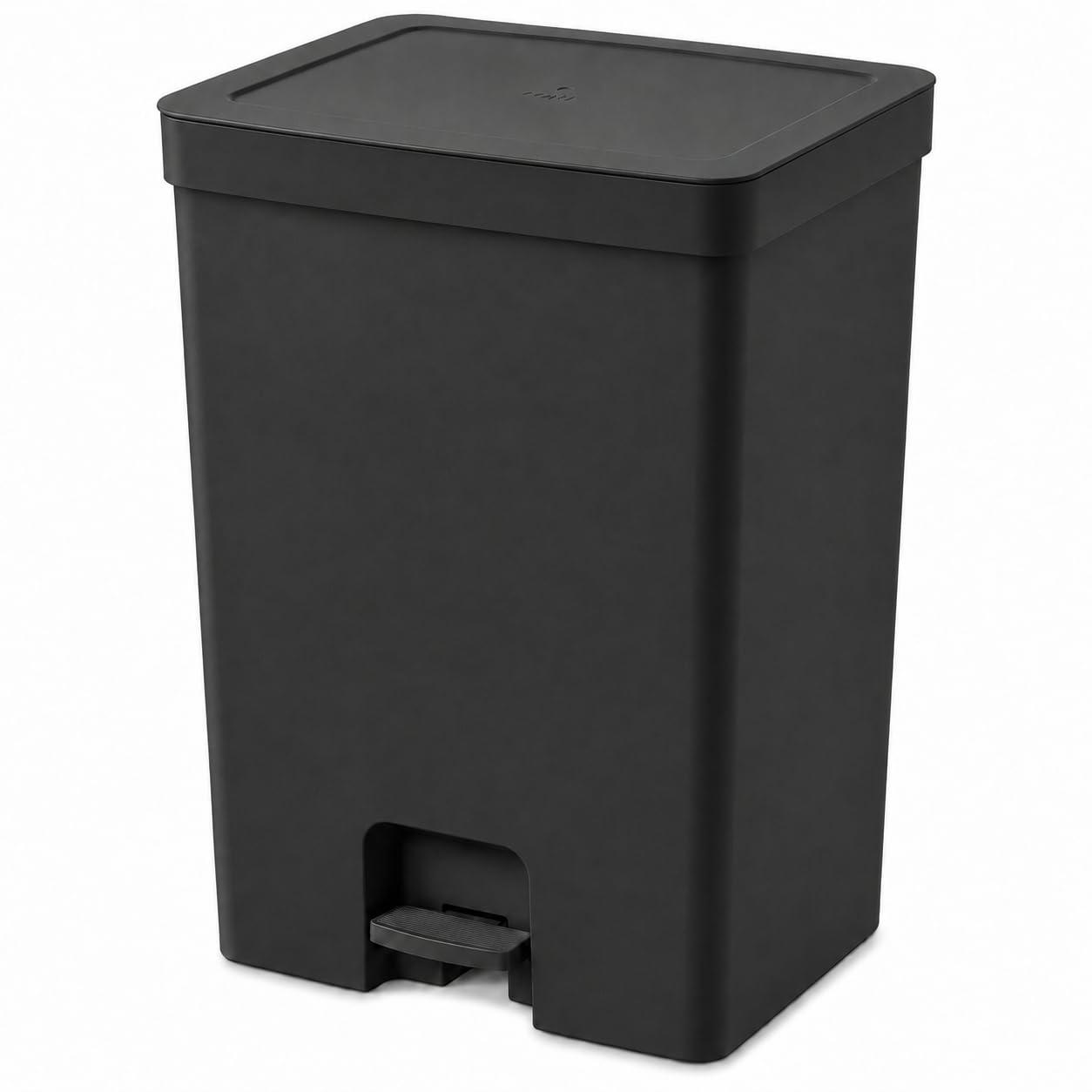 Lixeira Cozinha 30 Litros com Pedal OU (Preta)