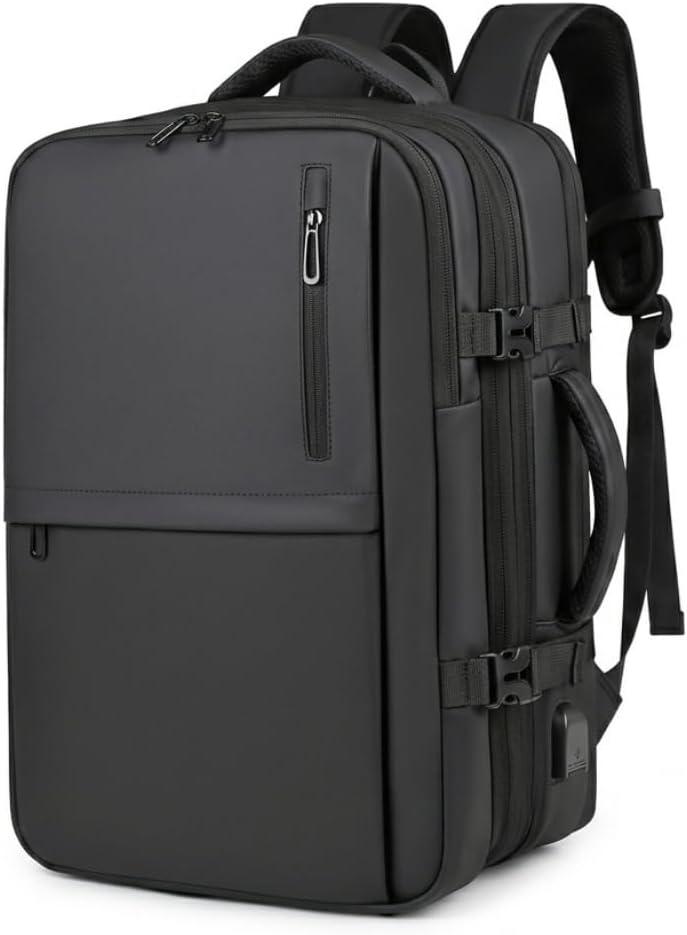 Mochila de Viagem Notebook Expansível Grande, Mochila Avião, Executiva, Antifurto, Reforçada, USB, Impermeável, Viagem a Trabalho, Escolar