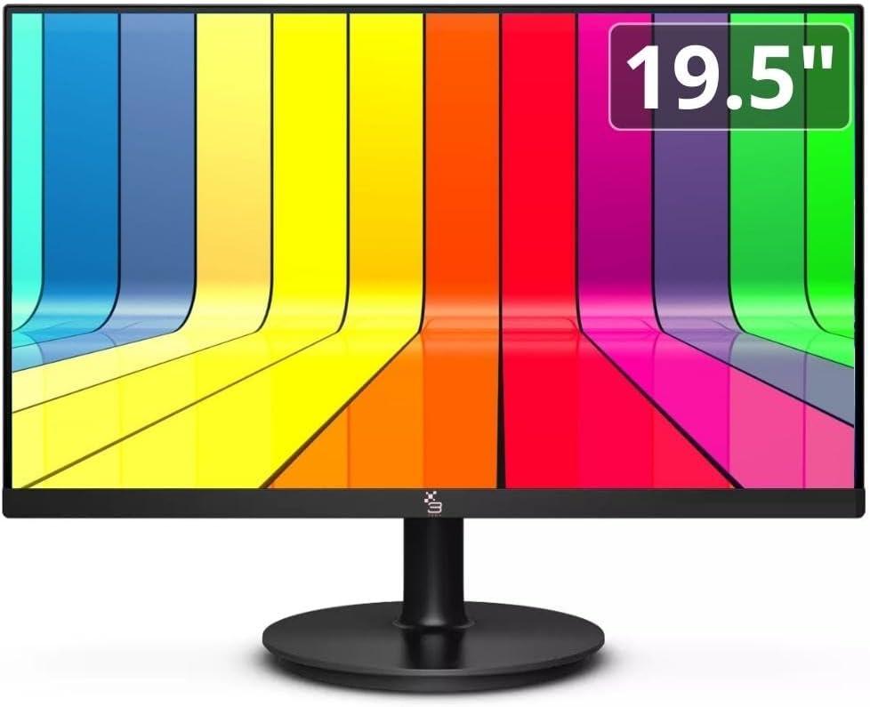 Monitor 19.5" LED, Widescreen, 75Hz, 2ms, HD, HDMI, VGA, VESA, Ajuste de inclinação - 3green M195WHD