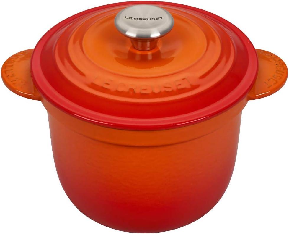 Le Creuset Panela de Arroz Every com Tampa Interna Cerâmica 18cm Laranja