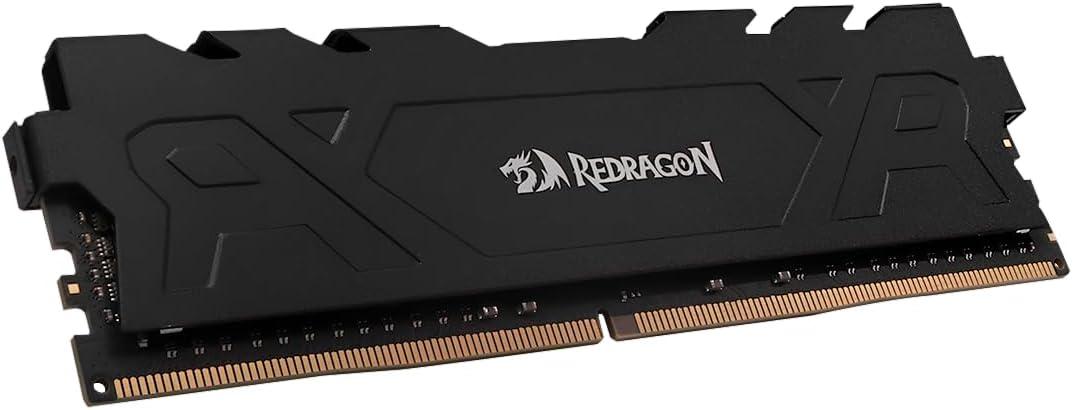 Memória Desktop Redragon Rage DDR4 8GB 3200MHz CL16 Dissipador Integrado Preto GM-707