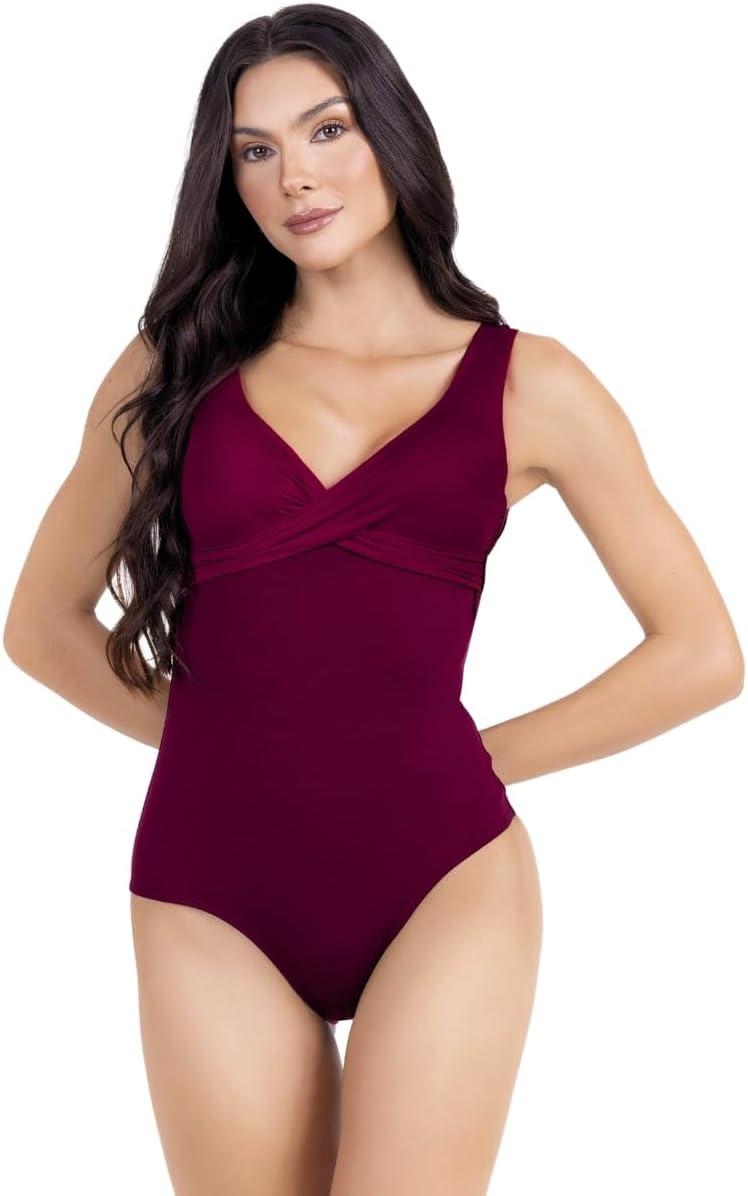 Maiô Body Feminino Modelo 2022 Chapa Barriga Com Bojo Neon Transpaçado Bicolor Confortável Modelador Casual Praia Piscina Natação Levanta Bumbum