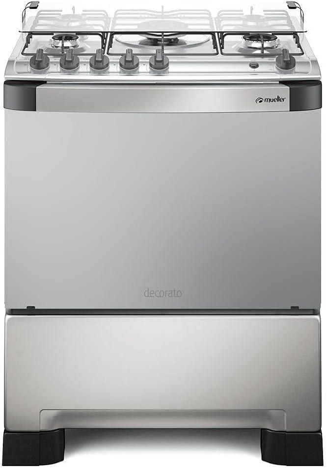 Fogão Mueller 5 bocas Decorato Inox
