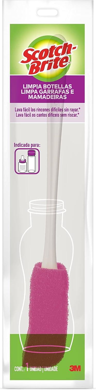 SCOTCH-BRITE 3M Limpador para Garrafa e Mamadeira Cor Rosa 1 Unidade