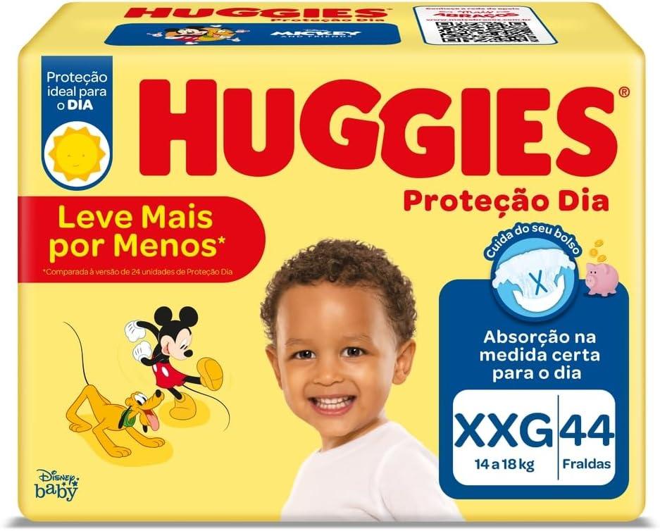 Huggies Fralda Proteção Dia Tam. XXG - 44 fraldas