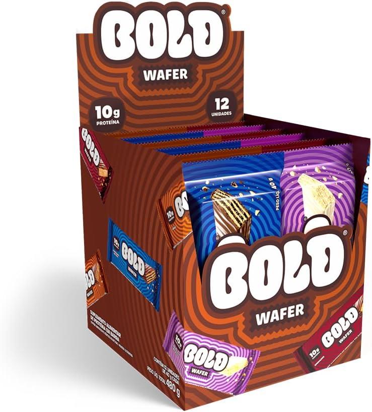 Bold Wafer Proteico Caixa Mista 10g de Proteína com 12 Unidades sem Adição de Açúcar