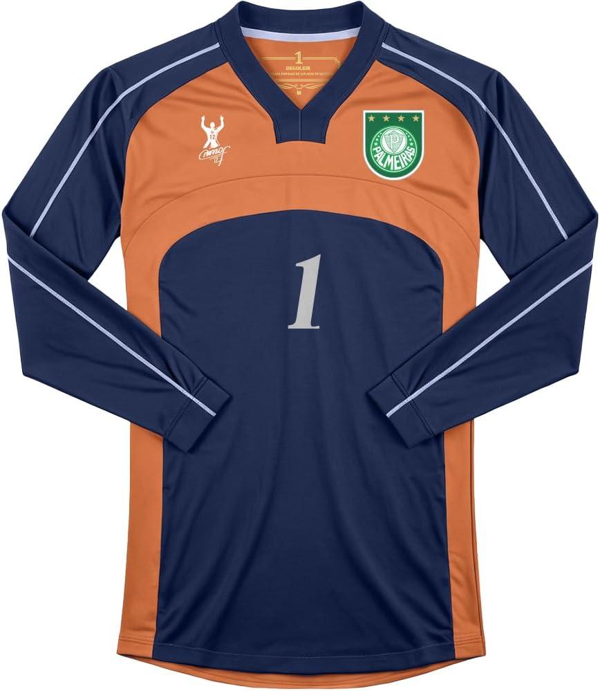 Camiseta Manga Longa Palmeiras Goleiro Retrô 2000 Masculina Betel