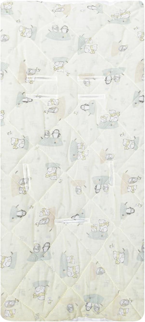 Capa Acolchoada para Bebê Conforto e Carrinho Papi Estampada 90 cm x 55 cm 1 Unidade, Urso Polar
