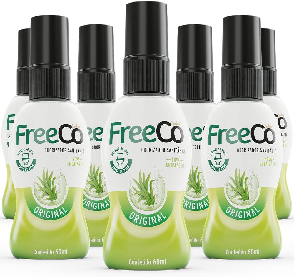 Freecô Bloqueador De Odores Sanitários - Original 60ml Pack com 12 unidades