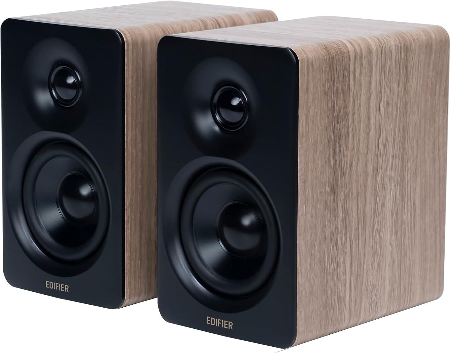 Edifier Alto-falante multimídia M60 Bluetooth 5.3, 66W RMS, áudio de alta resolução e áudio sem fio de alta resolução, LDAC, graves médios de 7,6 cm e tweeter de 2,5 cm, entradas USB-C e auxiliares -