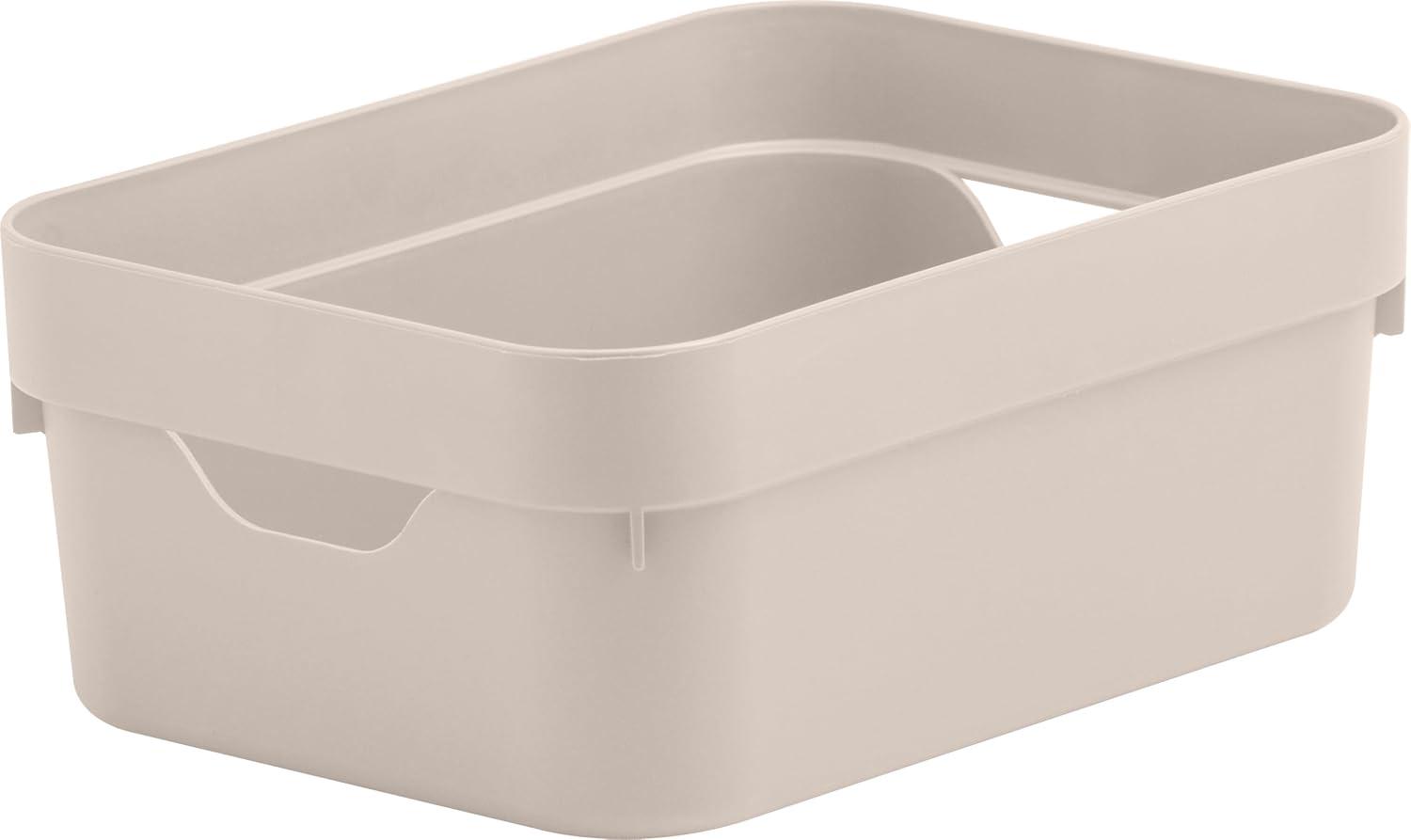 Caixa Organizadora Cube Mini, Ou, Bege