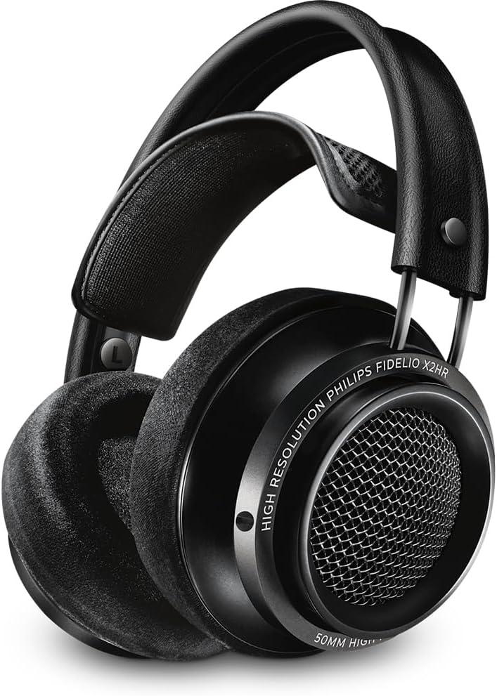 PHILIPS, Headphone, Fidelio com Som em Alta Definição Hi-Fi, X2HR, Com fio de 3 metros, Preto