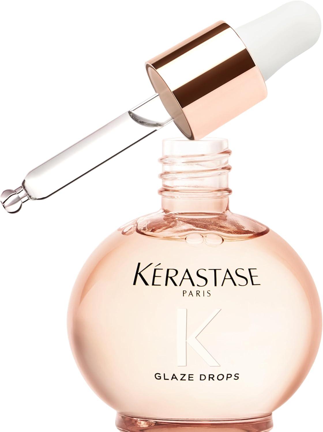 Kérastase Gloss Absolu Glaze Drops – Finalizador para Todos os Tipos de Cabelos com Tendência ao Frizz, com Óleo de Rosa Silvestre – Potencializa Brilho, Elasticidade e Maciez 45ml
