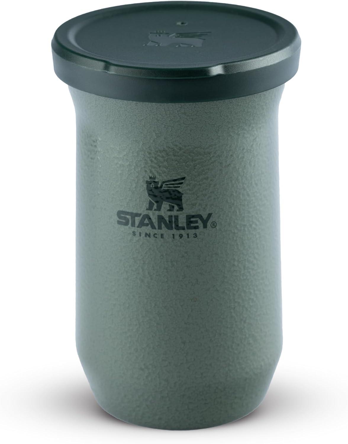 Stanley - Cuia Térmica para Mate, 200ml, Mantém as Bebidas Quentes, Aço Inoxidável, Lavável na Máquina de Lavar Louça, Hammertone Green
