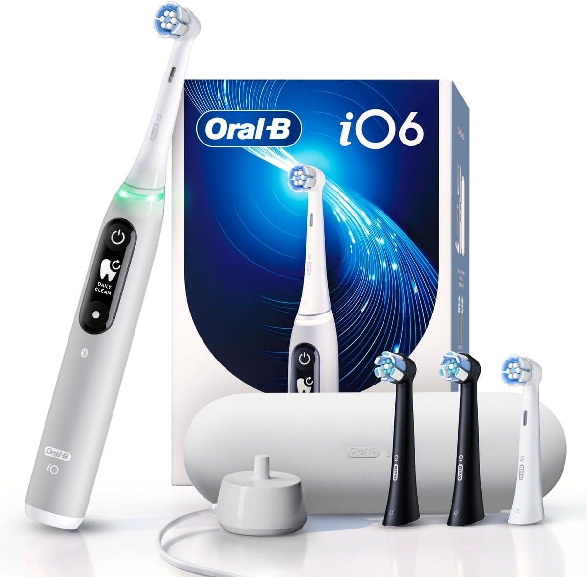 ORAL-B Escova de Dente Elétrica iO6, Conexão App, Sensor de Pressão