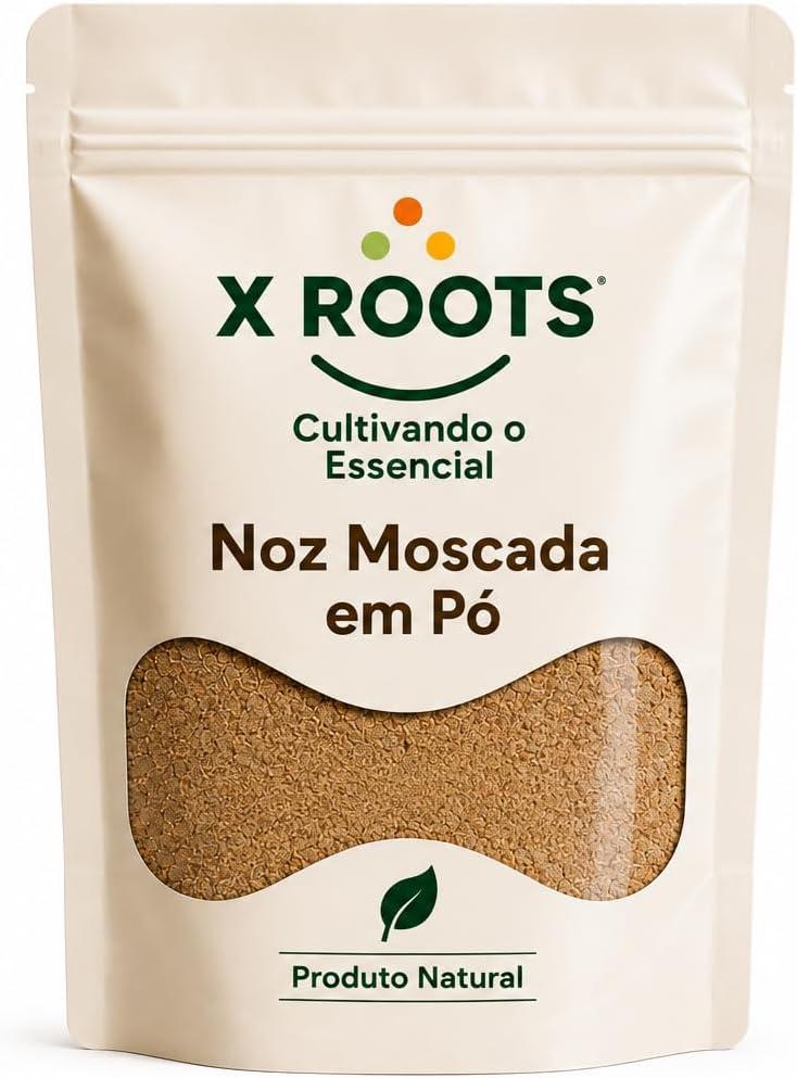 Noz Moscada em Pó 100gr X Roots – Especiaria Aromática Gourmet – Ideal para Molhos, Carnes, Massas, Doces e Receitas Especiais
