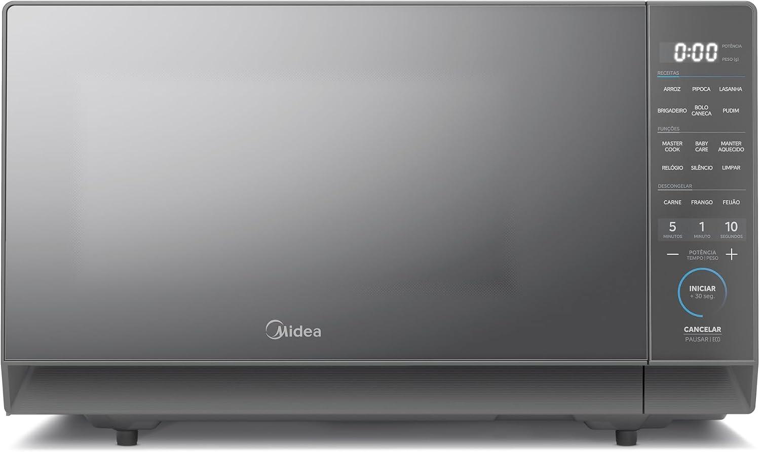 Micro-ondas 27L Prata Porta Espelhada MasterCook Midea 220V