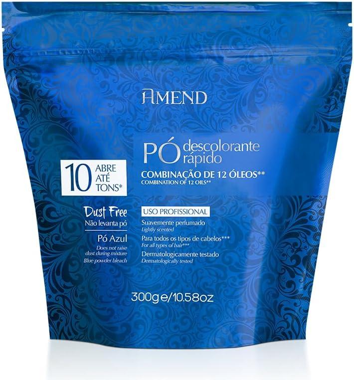 Pó Descolorante Amend Com Combinação De 12 Óleos, 300g, Abre Até 10 Tons*, descoloração, clareamento total, mechas, reflexos, ballaya-gens e luzes
