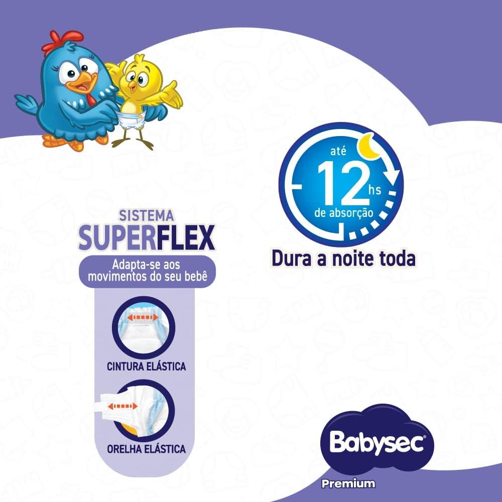 Fralda Babysec Premium Hiper XG 56 Unidades