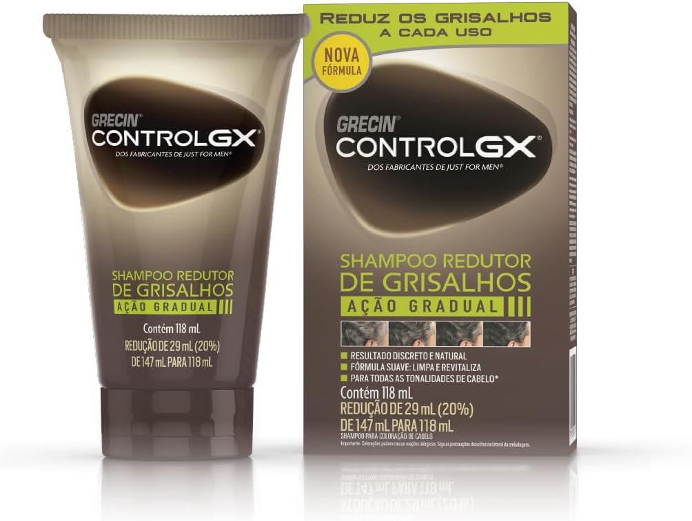 Shampoo Redutor de Grisalhos Grecin Control GX, 118ml