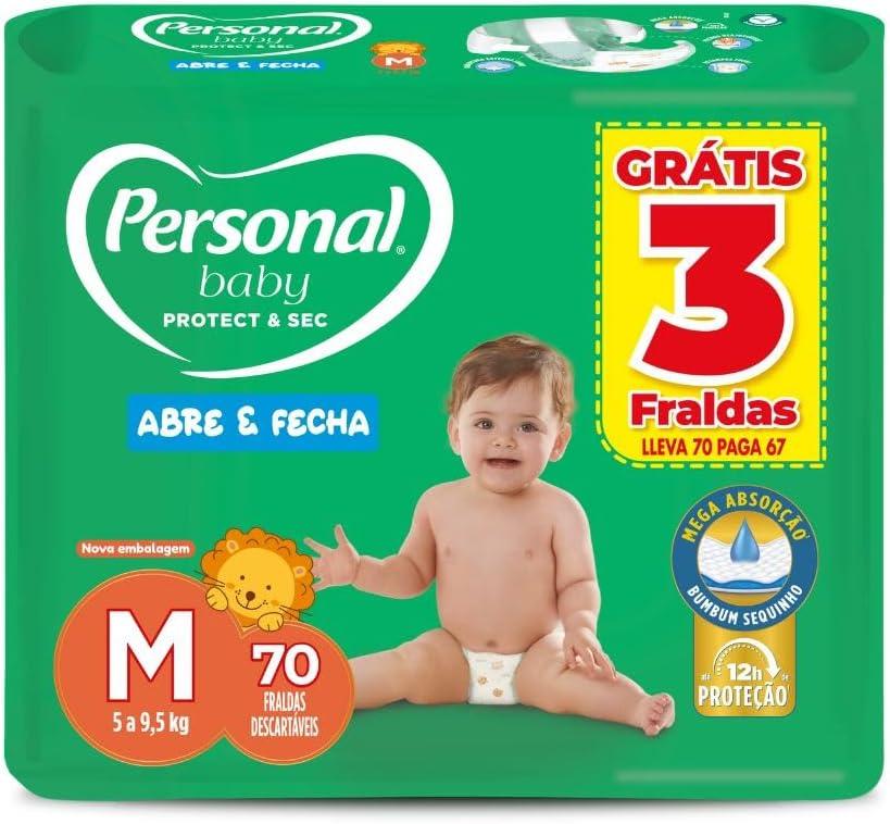Personal Fralda Protect E Sec M Hiper, 70 Unidades